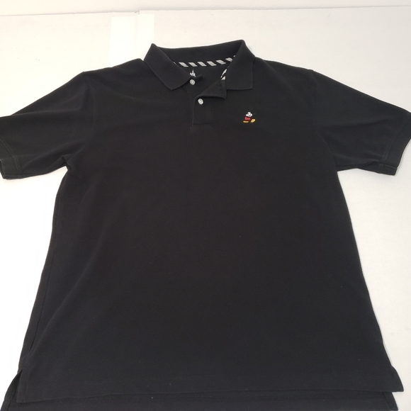 Disney's Mickey Mouse polo shirt Mens large black - Picture 1 of 4